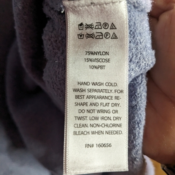 Rachel Zoe Small Blue Gray Pullover Cowl Neck Sweater - Picture 4 of 8